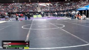 126 lbs Cons. Round 3 - Cole Clint, Timberline vs Rydge Vail, Bonneville