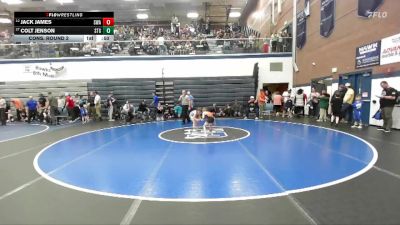 56 lbs Cons. Round 2 - Colt Jenson, Small Town Grims vs Jack James, Sublime Wrestling Academy