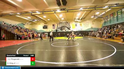 138 lbs Quarterfinal - Cal Fitzgerald, Blaine vs Shammy King Jr, Shorecrest