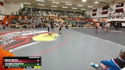 49-53 lbs Quarterfinal - Thorbin Philipson, Cody Wrestling Club vs Izaiah Bravo, Worland Wrestling Club