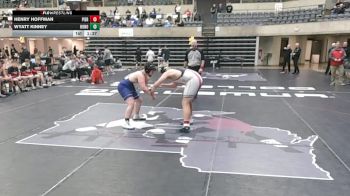 285 lbs Quarterfinals (8 Team) - Wyatt Kinney, Hononegah, IL vs Henry Hoffman, Pierz, MN