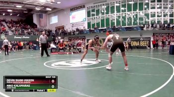 165 lbs Cons. Round 6 - Devin Shaw-Mason, Padua Franciscan (Parma) vs Niko Kalamaras, Avon Ohio