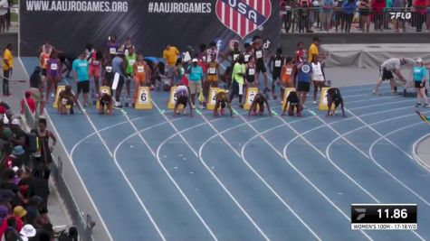 Youth Women's 100m Championship, Semi-Finals 2 - Age 17-18