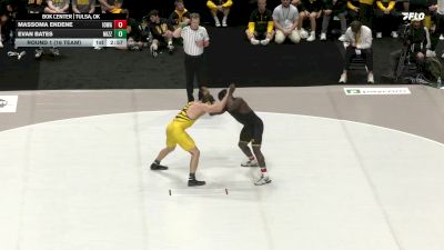 197 lbs Round 1 (16 Team) - Massoma Endene, Iowa vs Evan Bates, Missouri