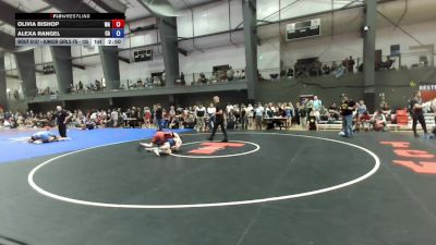 Junior Girls FS - 125 lbs Cons. Round 2 - Olivia Bishop, WA vs Alexa Rangel, CA
