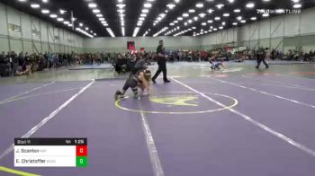 100 lbs Quarterfinal - Justin Scanlon, Mat Assassins Wrestling Club vs Ethan Christoffer, Burg Training Center