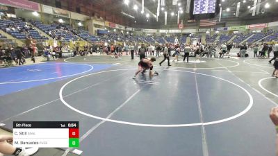 137 lbs 5th Place - Carter Still, Simants Wrestling vs Michael Banuelos, Pueblo East