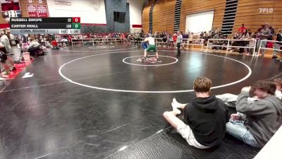 150 lbs Cons. Round 1 - Carter Krall, Lander Middle School vs Russell Swope, CY Middle School