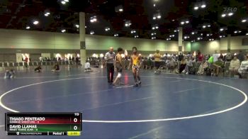 113 lbs Placement Matches (16 Team) - Thiago Penteado, Sunbear Wrestling vs David Llamas, Minot Young Guns