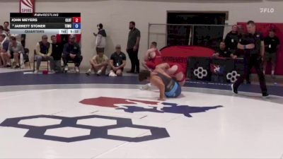 125 kg Quarters - John Meyers, Clarion RTC vs Jarrett Stoner, Tiger Style Wrestling Club