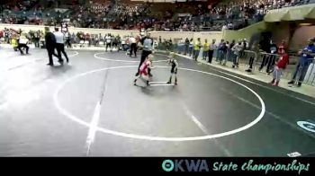 37 lbs Round Of 16 - Lachlan Forrest, Vinita Kids Wrestling vs Maxx Davis, Hinton Takedown Club