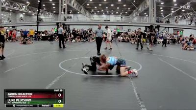 84 lbs Round 5 (8 Team) - Jaxon Kraemer, Team Gotcha White vs Luke Pluchino, Mat Warriors Red