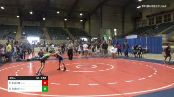 60 lbs Semifinal - Beau Abbott, Roundtree Wrestling Academy vs Brody Talbot, North Hall Jr Trojans