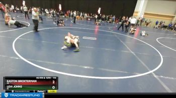 113 lbs Champ. Round 4 - Levi Johns, IN vs Easton Broxterman, KS