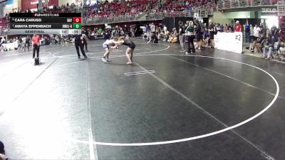101 lbs Semifinal - Amaya Eppenbach, Hawks Wrestling Club (Lincoln) - Girls vs Cara Caruso, Pioneer Wrestling Club