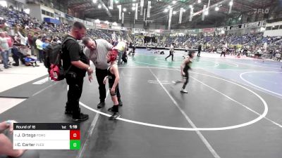 65 lbs Round Of 16 - Jr Ortega, Pomona Elite vs Colt Carter, Pueblo County Wrestling Club