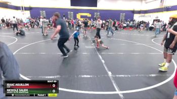 52 lbs Semifinal - Isaac Aguillon, C2X vs Nickole Salem, Legacy Elite Wrestling