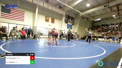 Rr Rnd 3 - Kayden Swanson, Barnsdall Youth Wrestling vs Audrina Collom, Tiger Trained Wrestling