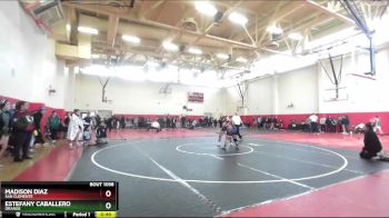 190 lbs Cons. Round 5 - Estefany Caballero, Orange vs Madison Diaz, San Clemente