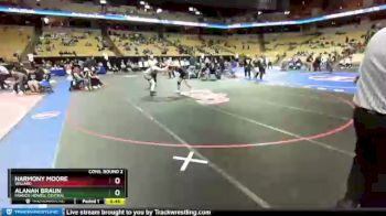 190 Class 2 lbs Cons. Round 2 - Harmony Moore, Willard vs Alanah Braun, Francis Howell Central