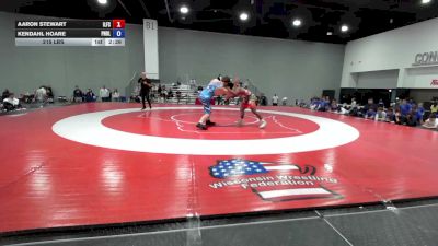 215 lbs Aaron Stewart, Illinois Freestyle vs Kendahl Hoare, Pennsylvania Blue