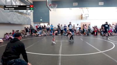 53 lbs Cons. Semis - Maddox Wells, Kimberly Bulldog Wrestling Club vs Trey Baker, Kimberly Bulldog Wrestling Club