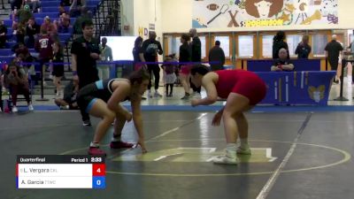 76 lbs Quarterfinal - Liliana Vergara, California vs Alexa Garcia, Team Tornado Wrestling Club