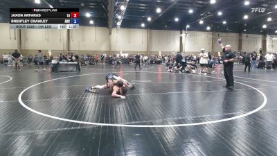 144 lbs Consi Of 8 #2 - Jaxon Arfaras, Lake Gibson vs Brentley Crawley, Alpha WC