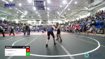 105 lbs Rr Rnd 3 - Sophie Proctor, Henryetta Knights Wrestling Club vs Aria Lewis, Tulsa Blue T Panthers