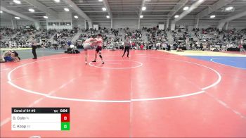 160 lbs Consi Of 64 #2 - Gavin Cole, PA vs Creyo Koop, KS