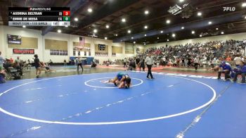 115 Girls Cons. Semi - Audrina Beltran, Central Union vs Emme De Mesa, Eastlake