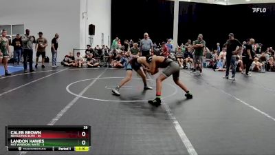 120 lbs Round 6 (8 Team) - Caleb Brown, Revolution Elite vs Landon Hawes, Mat Warriors White