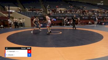 87 lbs Champ. Round 2 - Tyler Hannah, Combat W.C. School Of Wrestling vs Spencer Woods, Army (WCAP)