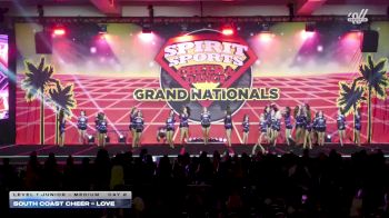 South Coast Cheer - Love [2026 L1 Junior - Medium Day 2] 2026 Spirit Sports Grand Nationals