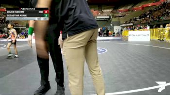 Bantam - 49 lbs Semis - Sebastian Axtle vs Celine Hashmi, Savage House Wrestling Club