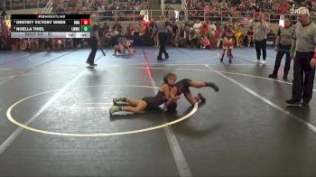 50 lbs 3rd Place Match - Noella Thiel, Lady Warriors Wrestling Club vs Destiny Victory Wren, Donahue Wrestling Academy