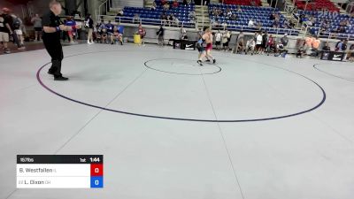 157 lbs Rnd Of 64 - Bennett Westfallen, IL vs Louden Dixon, OH