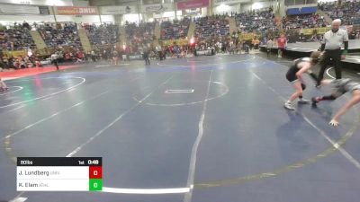 80 lbs Round Of 32 - Jaxson Lundberg, University Middle School vs Keyton Elam, Athlos Wrestling