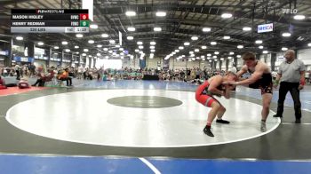 220 lbs Rr Rnd 1 - Mason Higley, Buffalo Valley Black vs Henry Redman, Fight Barn WC