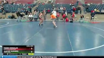 118 lbs Cons. Semi - Karter Summers, Top Of Utah vs Tazen Gonzales, Bear River Wrestling