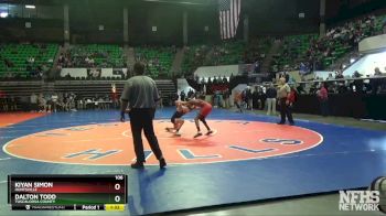 106 lbs Quarterfinal - Kiyan Simon, Huntsville vs Dalton Todd, Tuscaloosa County