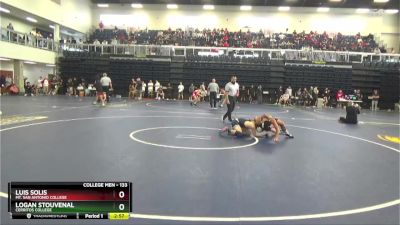 133 lbs Champ. Round 1 - Luis Solis, Mt. San Antonio College vs Logan Stouvenal, Cerritos College