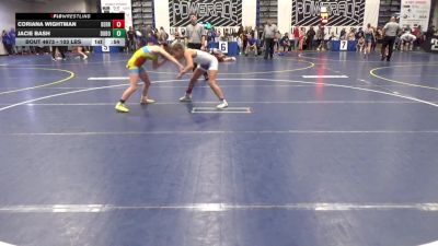 103 lbs Consy 7 - Coriana Wightman, Derry Area vs Jacie Bash, DuBois Area