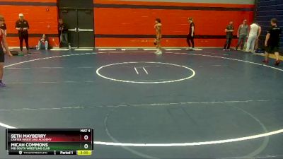 138 lbs Cons. Semi - Seth Mayberry, Carter Wrestling Academy vs Micah Commons, Mid South Wrestling Club