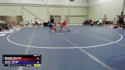 126 lbs Placement Matches (16 Team) - Braden Sellers, Louisiana Blue vs Brody Heusel, Oklahoma Red