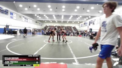 126 lbs Cons. Round 1 - Dylan Brown, Redondo Union High School Wres vs Jude Trevino, Church Boyz