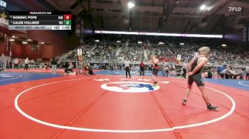 2A-157 lbs Champ. Round 1 - Caleb Vollmer, Tongue River vs Dominic Pope, Kemmerer