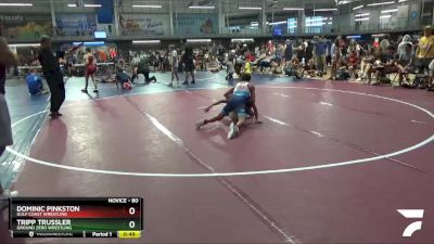 80 lbs Cons. Round 2 - Dominic Pinkston, Gulf Coast Wrestling vs Tripp Trussler, Ground Zero Wrestling