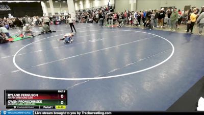 59 lbs Quarterfinal - Ryland Ferguson, Fulton Wrestling Club vs Owen Pronschinske, LaCrosse Area Wrestlers