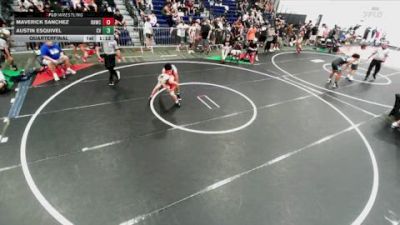 113 lbs Quarterfinal - Austin Esquivel, Canyon View vs Maverick Sanchez, Rough House Wrestling Club